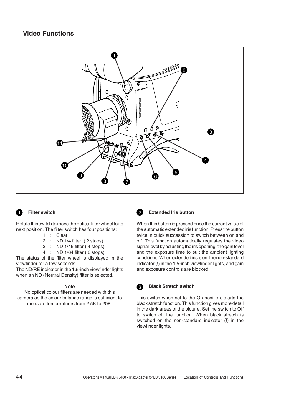 Video functions, Video functions -4 | Technicolor - Thomson 5400LDK User Manual | Page 28 / 72