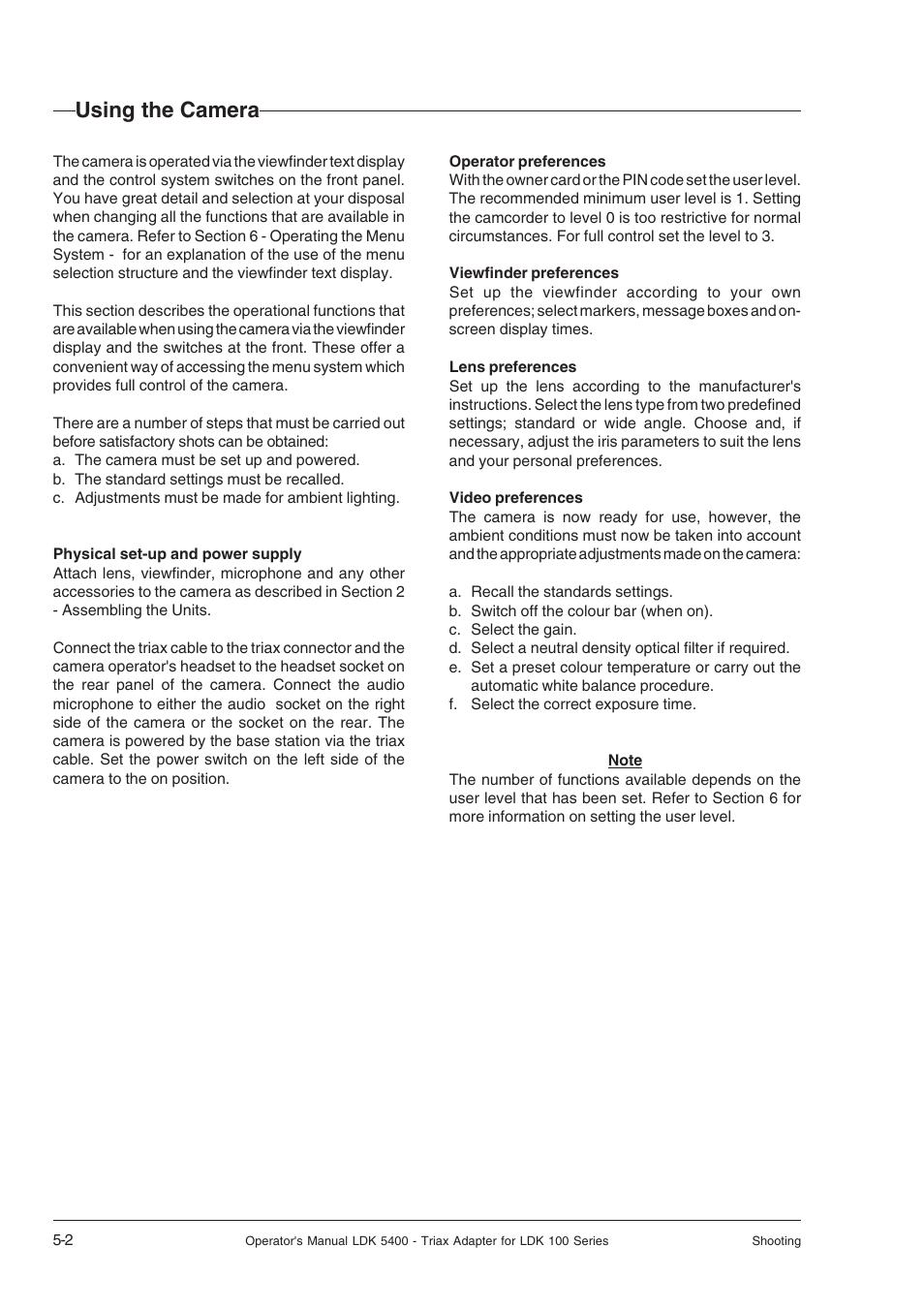 Using the camera, Using the camera -2 | Technicolor - Thomson 5400LDK User Manual | Page 40 / 72