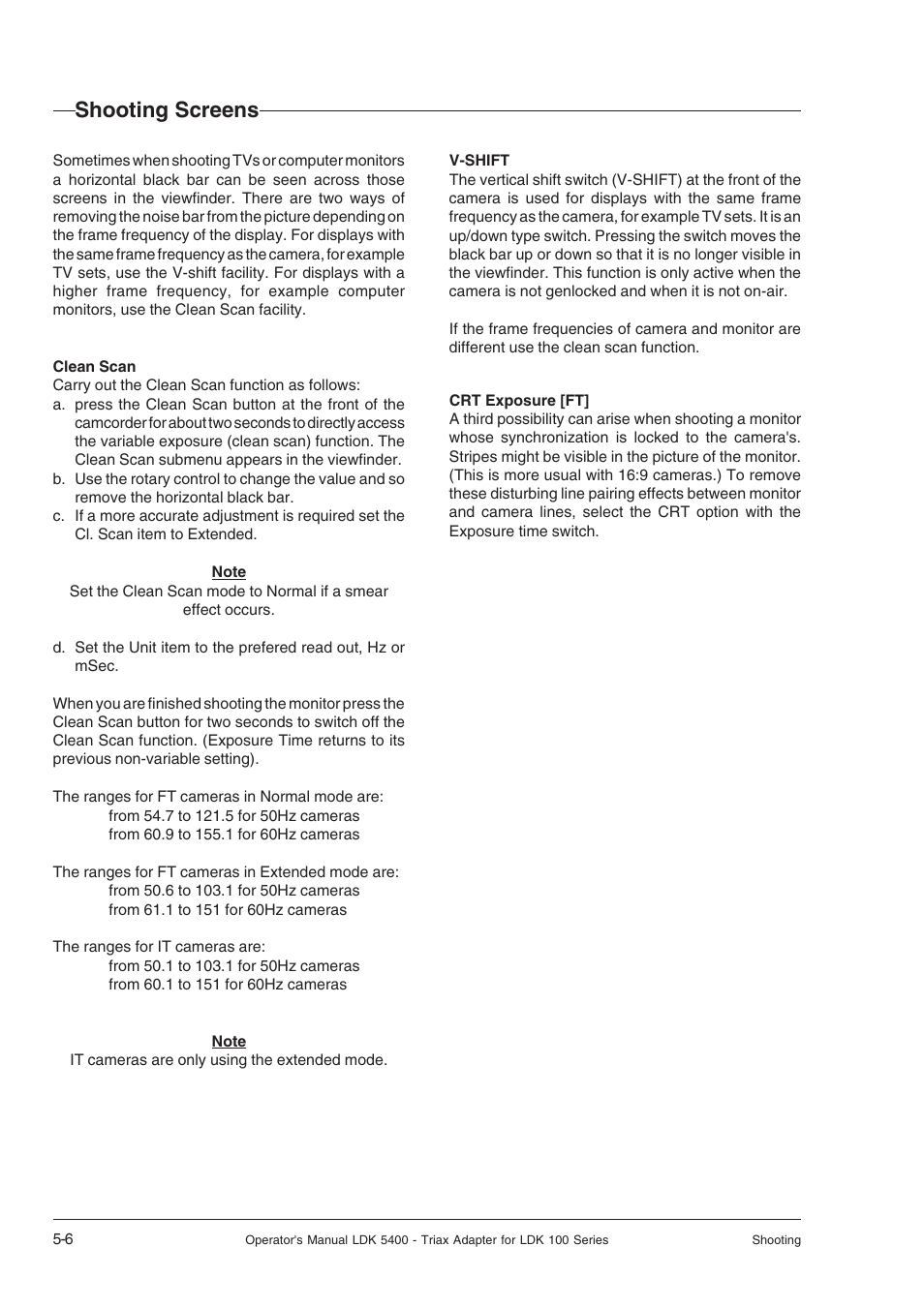 Shooting screens, Shooting screens -6 | Technicolor - Thomson 5400LDK User Manual | Page 44 / 72