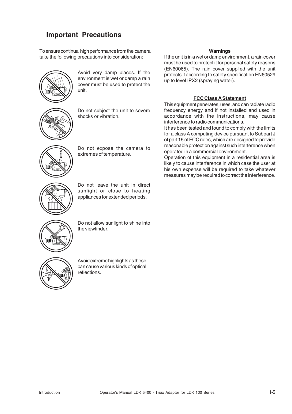 Important precautions, Important precautions -5 | Technicolor - Thomson 5400LDK User Manual | Page 9 / 72