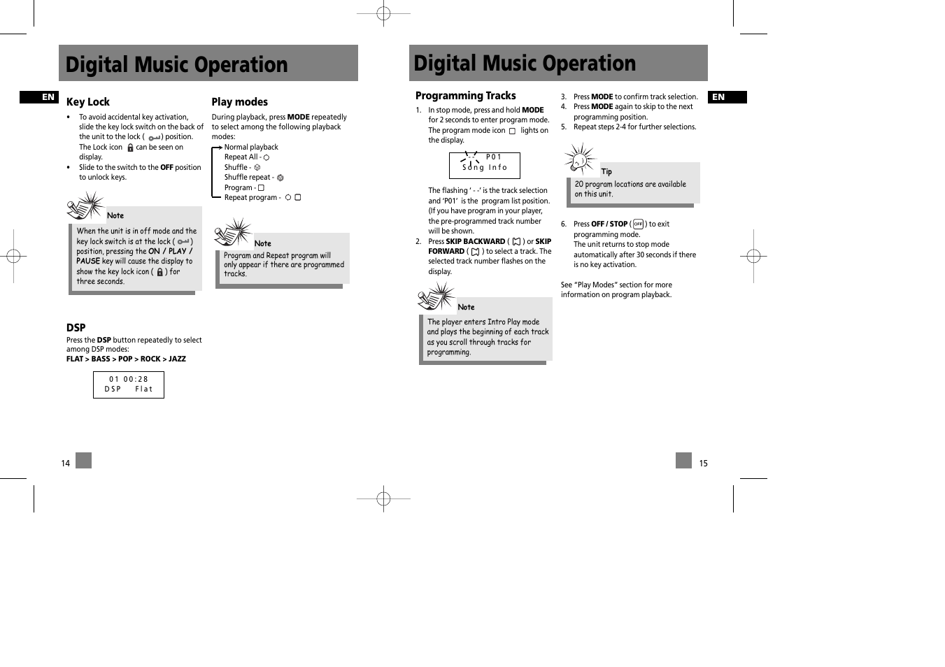 Digital music operation | Technicolor - Thomson Thomson Lyra PDP2548 User Manual | Page 11 / 14