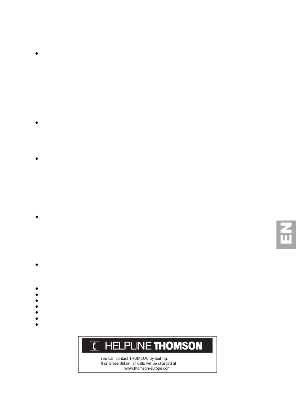 Caution, If problems occur during use, When using the lcd tv | Technicolor - Thomson 30L03B User Manual | Page 5 / 25