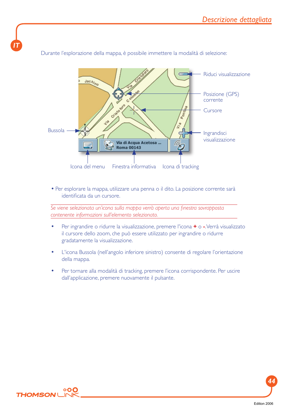 Descrizione dettagliata | Technicolor - Thomson GPS 420 User Manual | Page 45 / 109