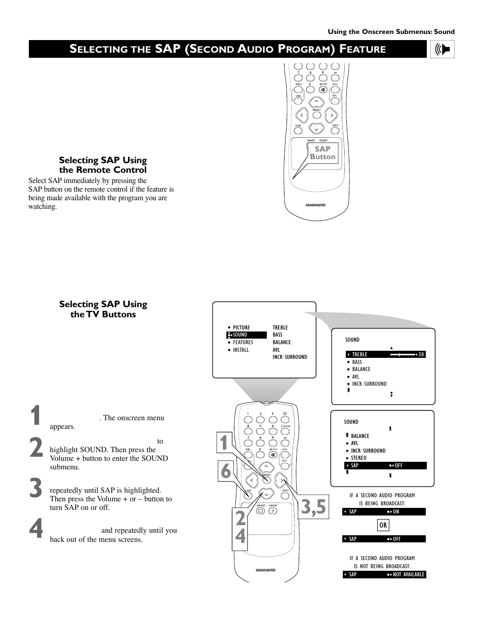 Sap (s | Philips 51PW9303 User Manual | Page 37 / 68