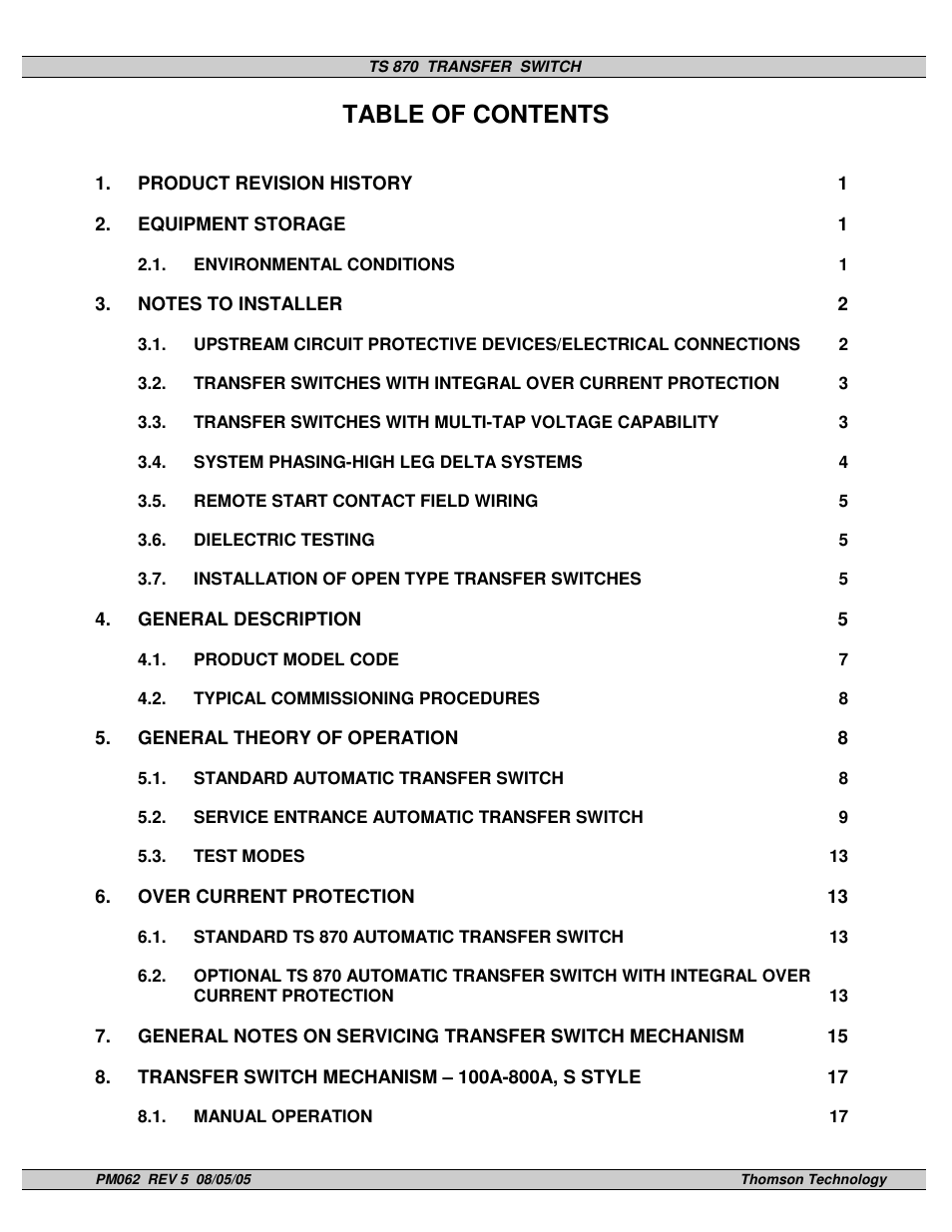 Technicolor - Thomson TS 870 User Manual | Page 3 / 46