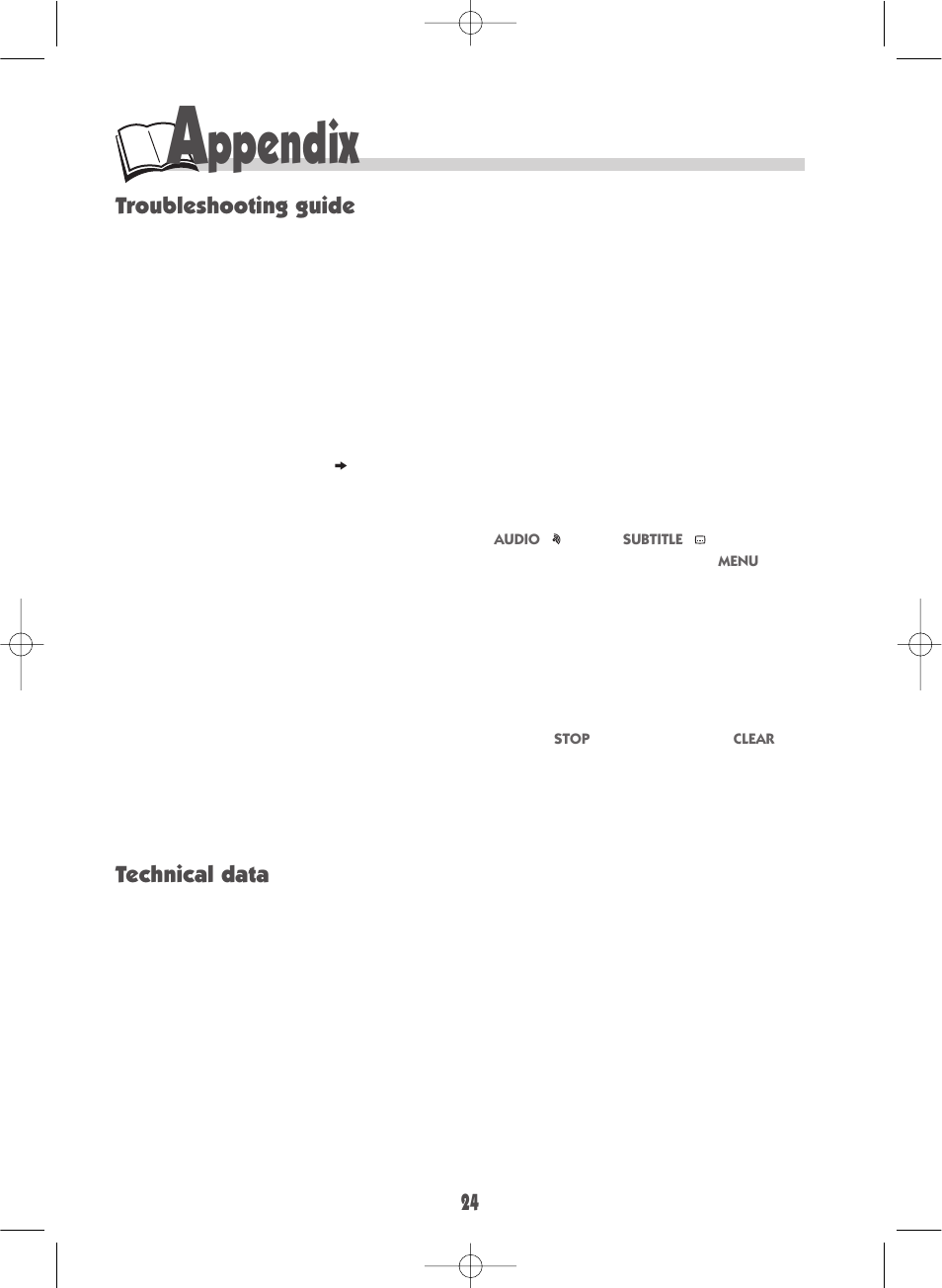 Ppendix, Troubleshooting guide, Technical data | Technicolor - Thomson DSA100 User Manual | Page 24 / 24