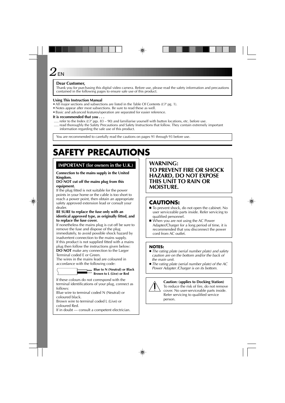 Safety precautions | Technicolor - Thomson HP 270 User Manual | Page 3 / 100