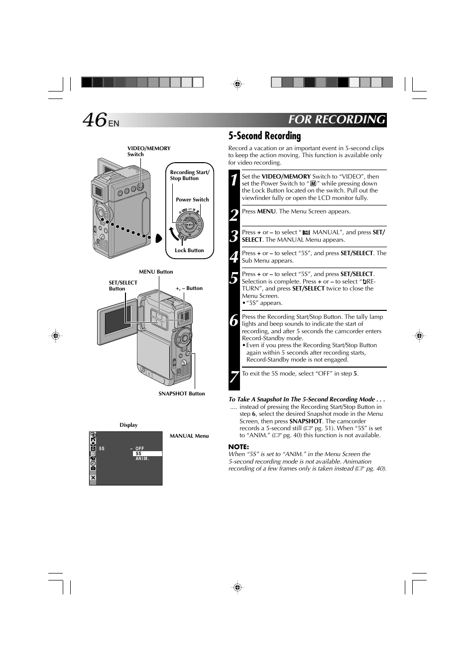 For recording, Second recording | Technicolor - Thomson HP 270 User Manual | Page 47 / 100