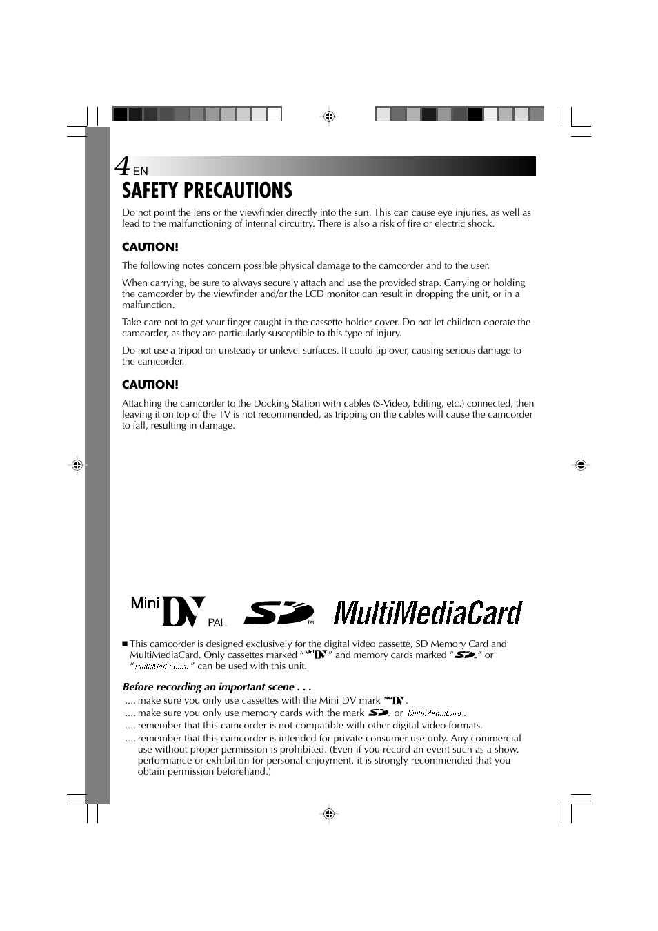 Safety precautions | Technicolor - Thomson HP 270 User Manual | Page 5 / 100