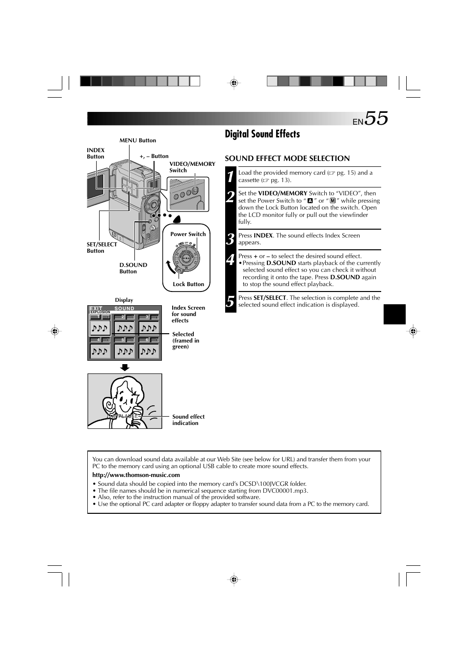 Digital sound effects | Technicolor - Thomson HP 270 User Manual | Page 56 / 100