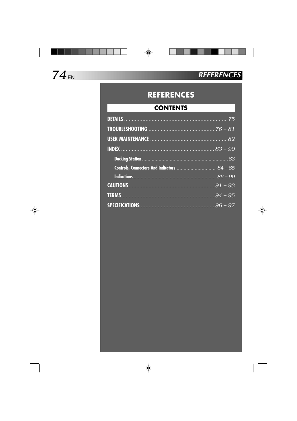 References | Technicolor - Thomson HP 270 User Manual | Page 75 / 100