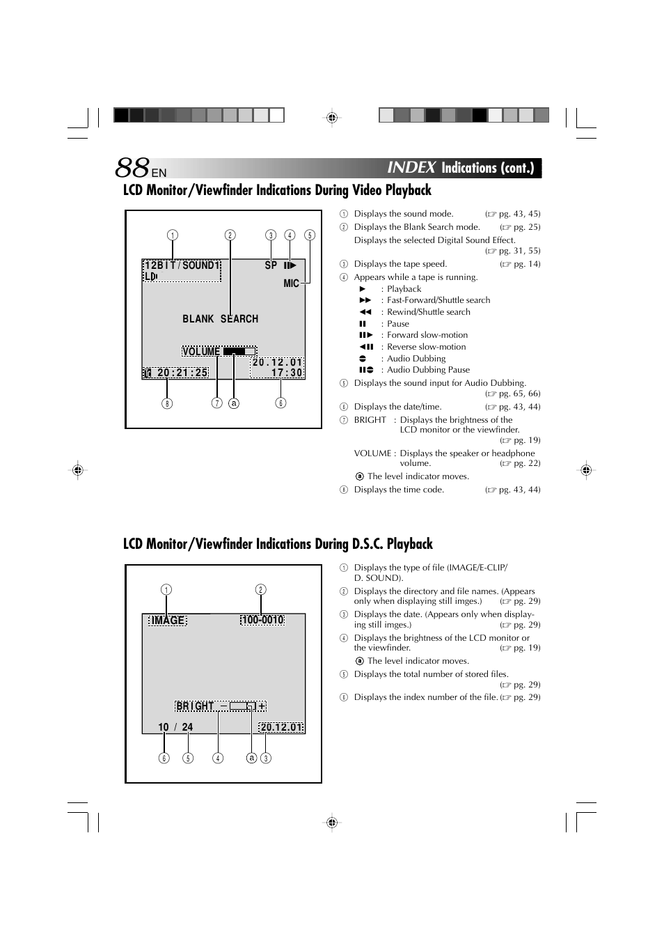 Index | Technicolor - Thomson HP 270 User Manual | Page 89 / 100