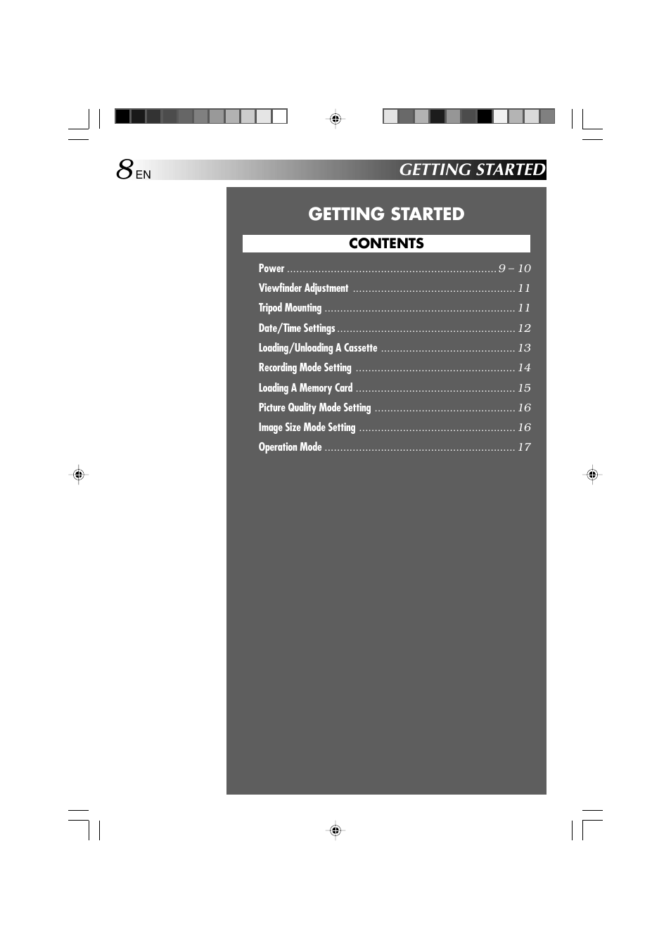 Getting started | Technicolor - Thomson HP 270 User Manual | Page 9 / 100