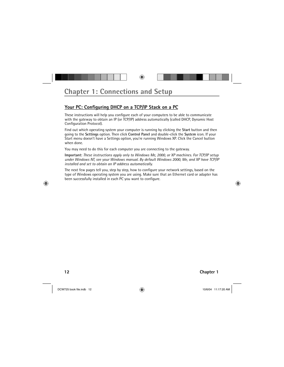 Chapter 1: connections and setup | Technicolor - Thomson Network Router User Manual | Page 14 / 72