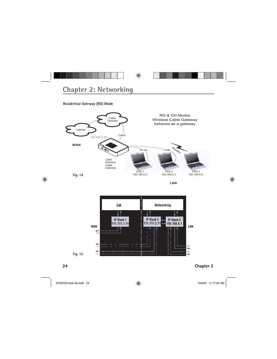 Chapter 2: networking, 24 chapter 2 | Technicolor - Thomson Network Router User Manual | Page 26 / 72