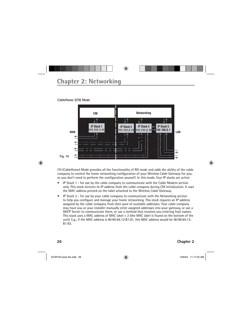 Chapter 2: networking | Technicolor - Thomson Network Router User Manual | Page 28 / 72