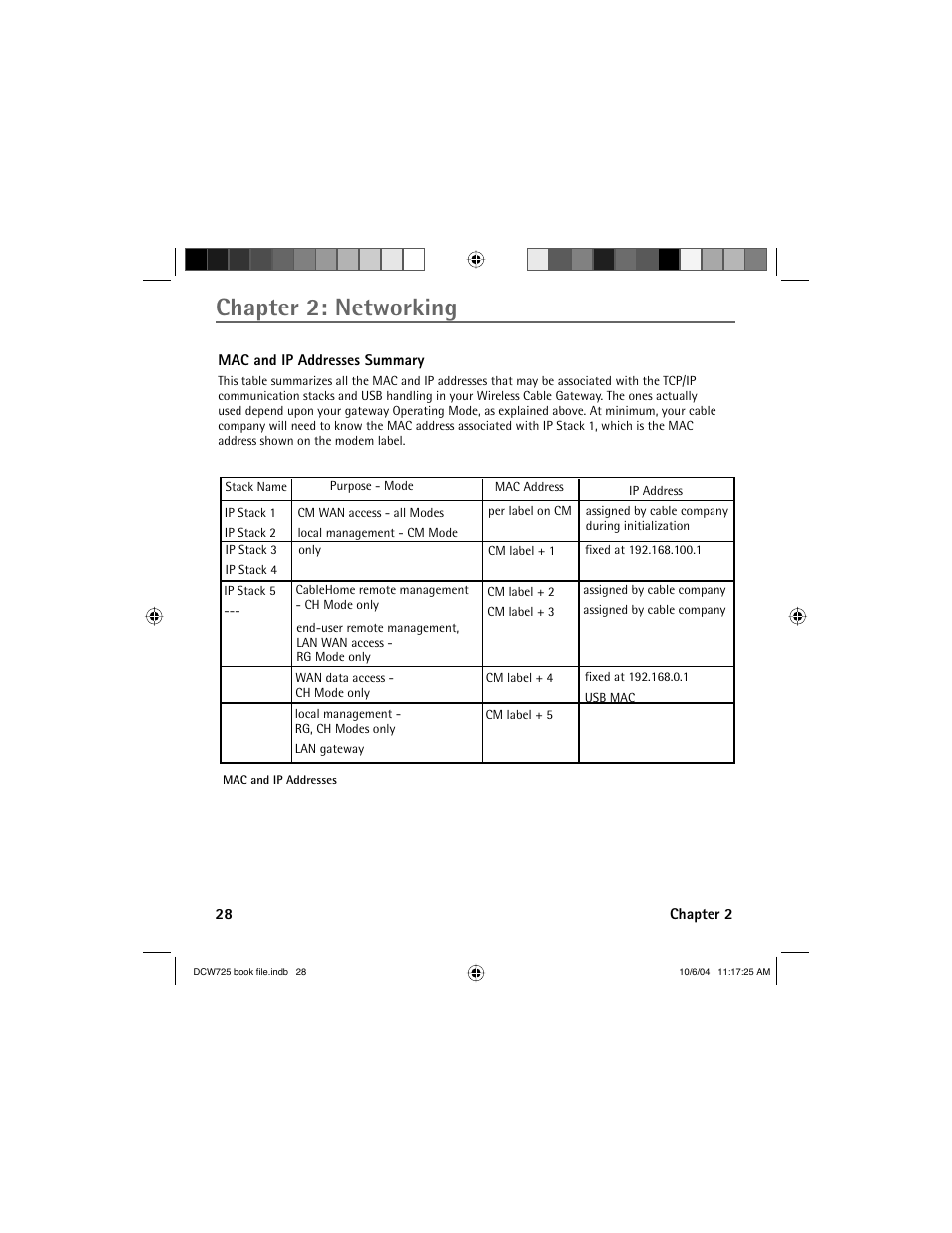 Chapter 2: networking | Technicolor - Thomson Network Router User Manual | Page 30 / 72