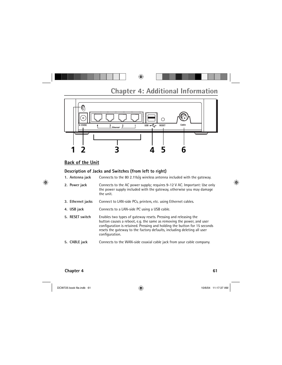 Chapter 4: additional information | Technicolor - Thomson Network Router User Manual | Page 63 / 72