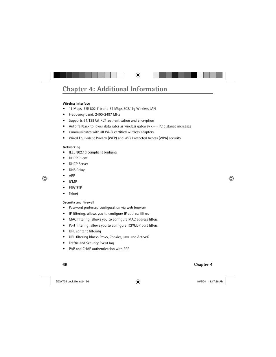 Chapter 4: additional information | Technicolor - Thomson Network Router User Manual | Page 68 / 72