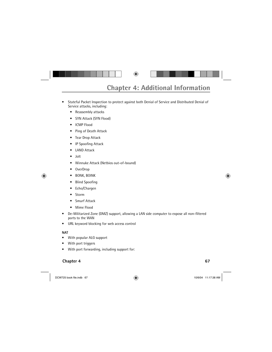 Chapter 4: additional information | Technicolor - Thomson Network Router User Manual | Page 69 / 72