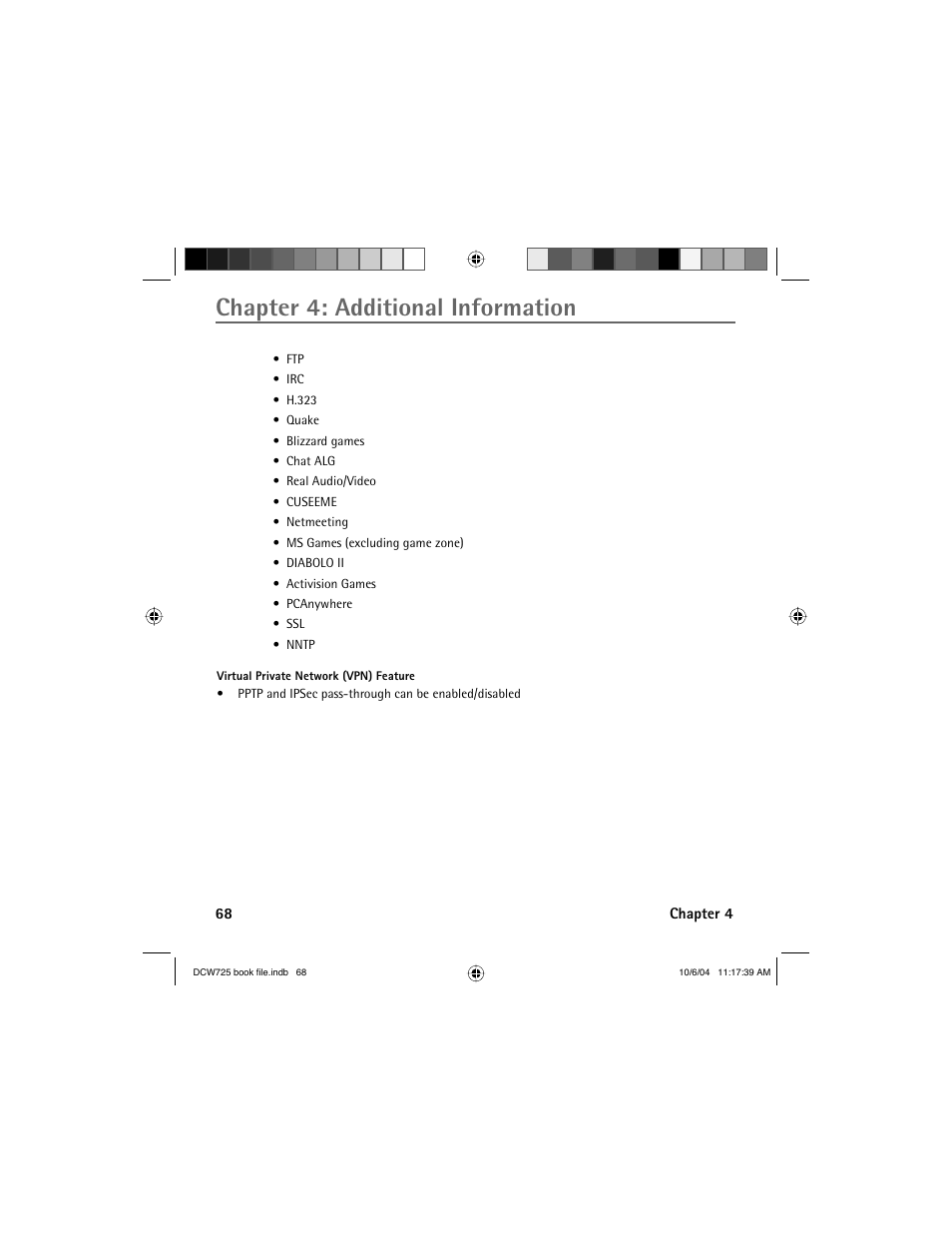 Chapter 4: additional information | Technicolor - Thomson Network Router User Manual | Page 70 / 72