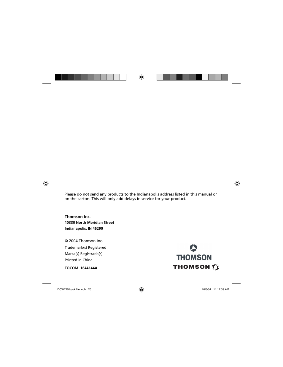 Thomson | Technicolor - Thomson Network Router User Manual | Page 72 / 72