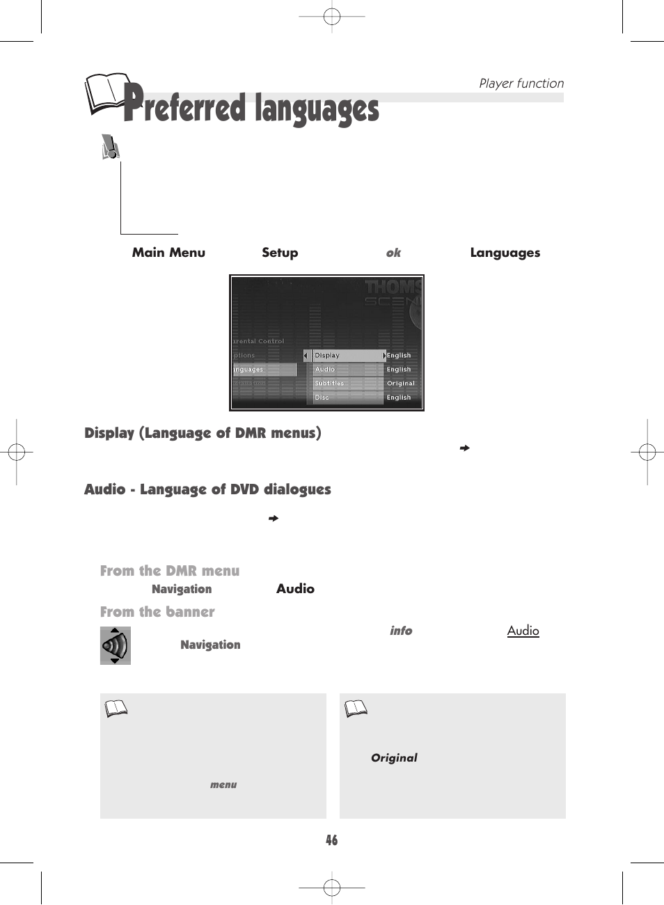 Referred languages | Technicolor - Thomson DTH 7000 E User Manual | Page 46 / 60