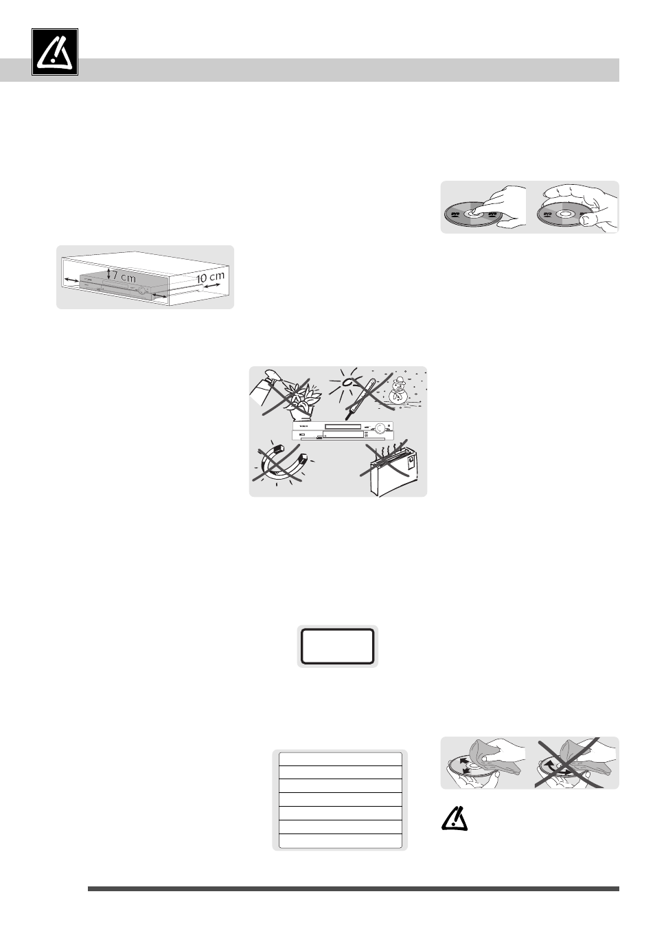 Precautions, Setting up, Caution | Condensation, Maintenance, For your discs | Technicolor - Thomson DTH 2000 User Manual | Page 2 / 48