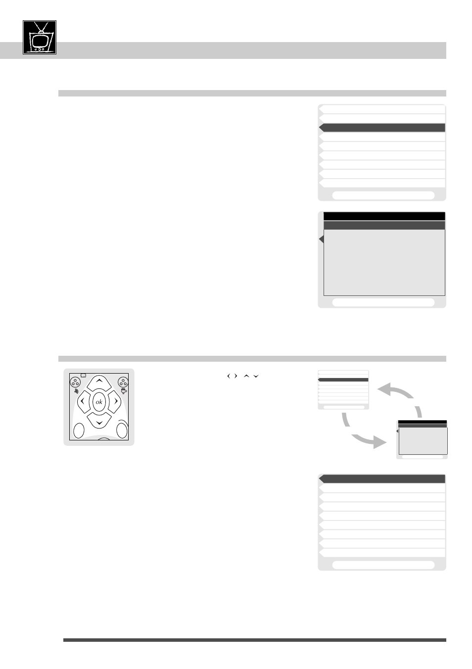 Preferred languages, Menu, Return | If a disc is playing press stop button, Call the set-up menu using, Button, Make your selection using number buttons | Technicolor - Thomson DTH 2000 User Manual | Page 22 / 48