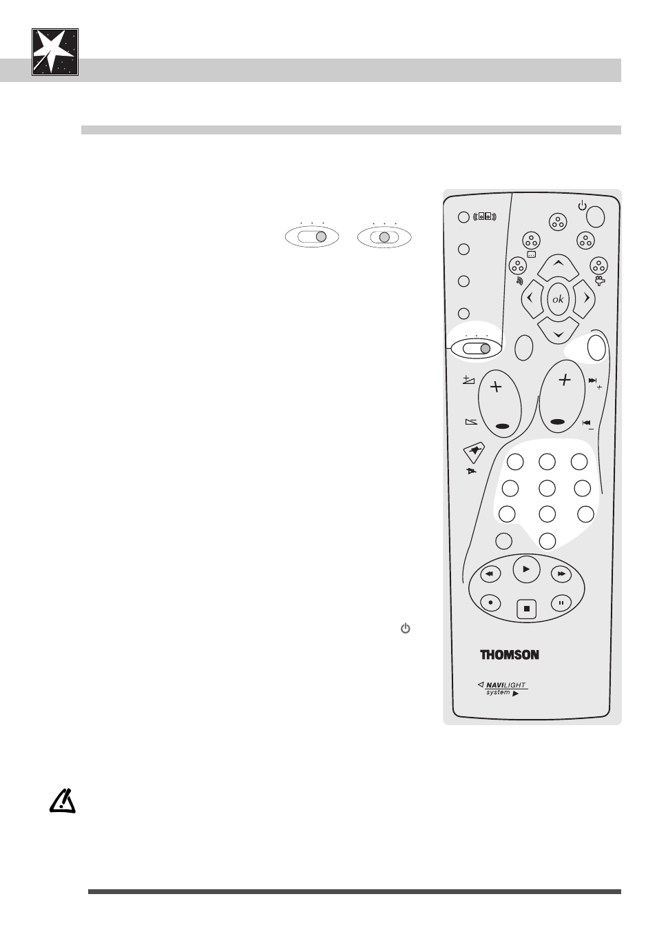 Universal remote control, Universal remote control set-up, Dvd•vcr•tv | Menu, Position the switch, Press and hold the, Button, Holding the, Release the | Technicolor - Thomson DTH 2000 User Manual | Page 30 / 48