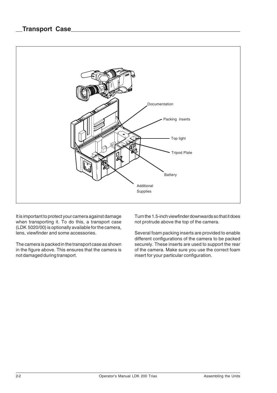 Transport case, Transport case -2 | Technicolor - Thomson RP5430 User Manual | Page 12 / 72