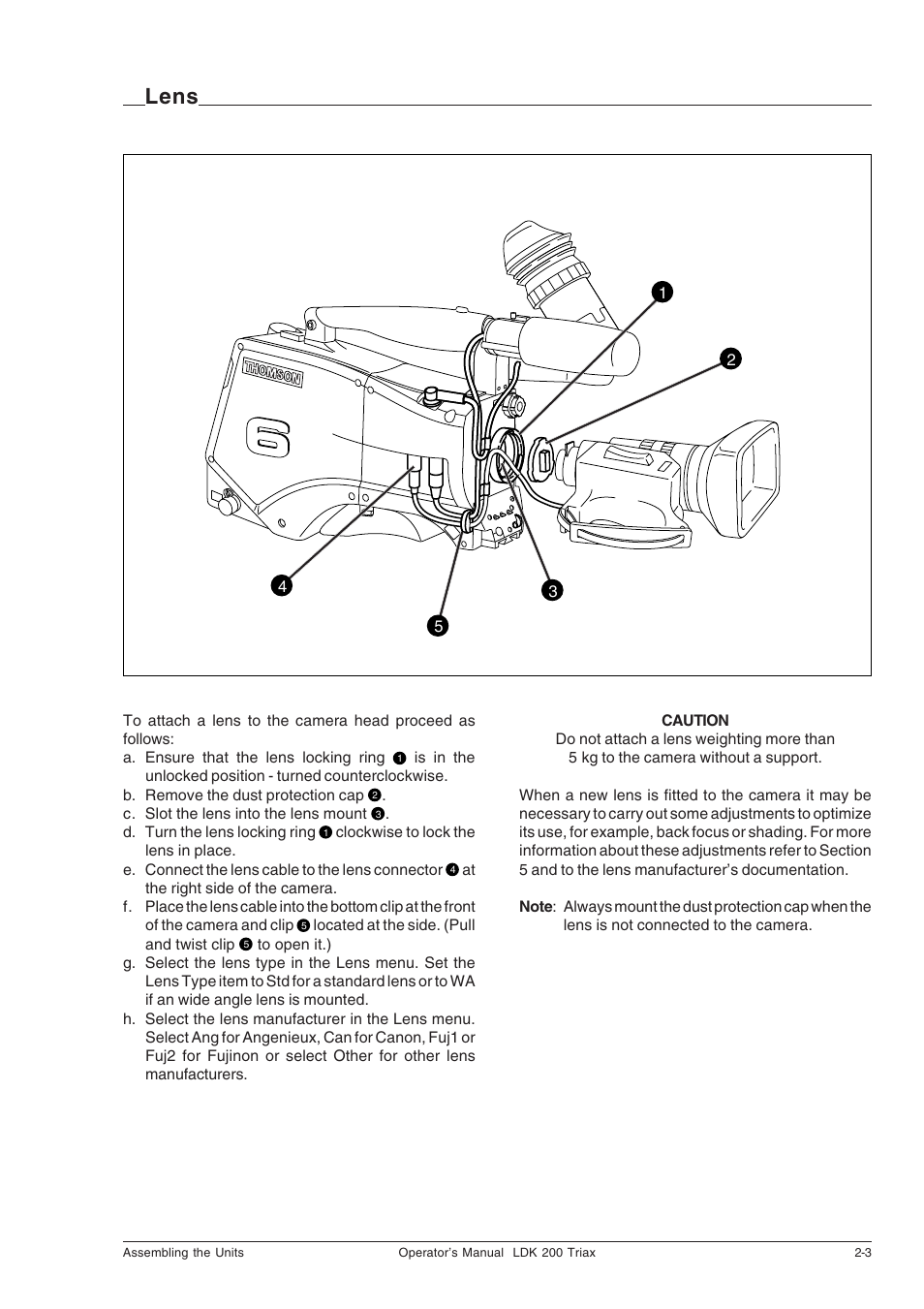 Lens, Lens -3 | Technicolor - Thomson RP5430 User Manual | Page 13 / 72