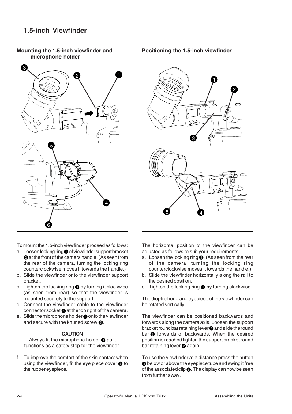 Inch viewfinder, Inch viewfinder -4 | Technicolor - Thomson RP5430 User Manual | Page 14 / 72