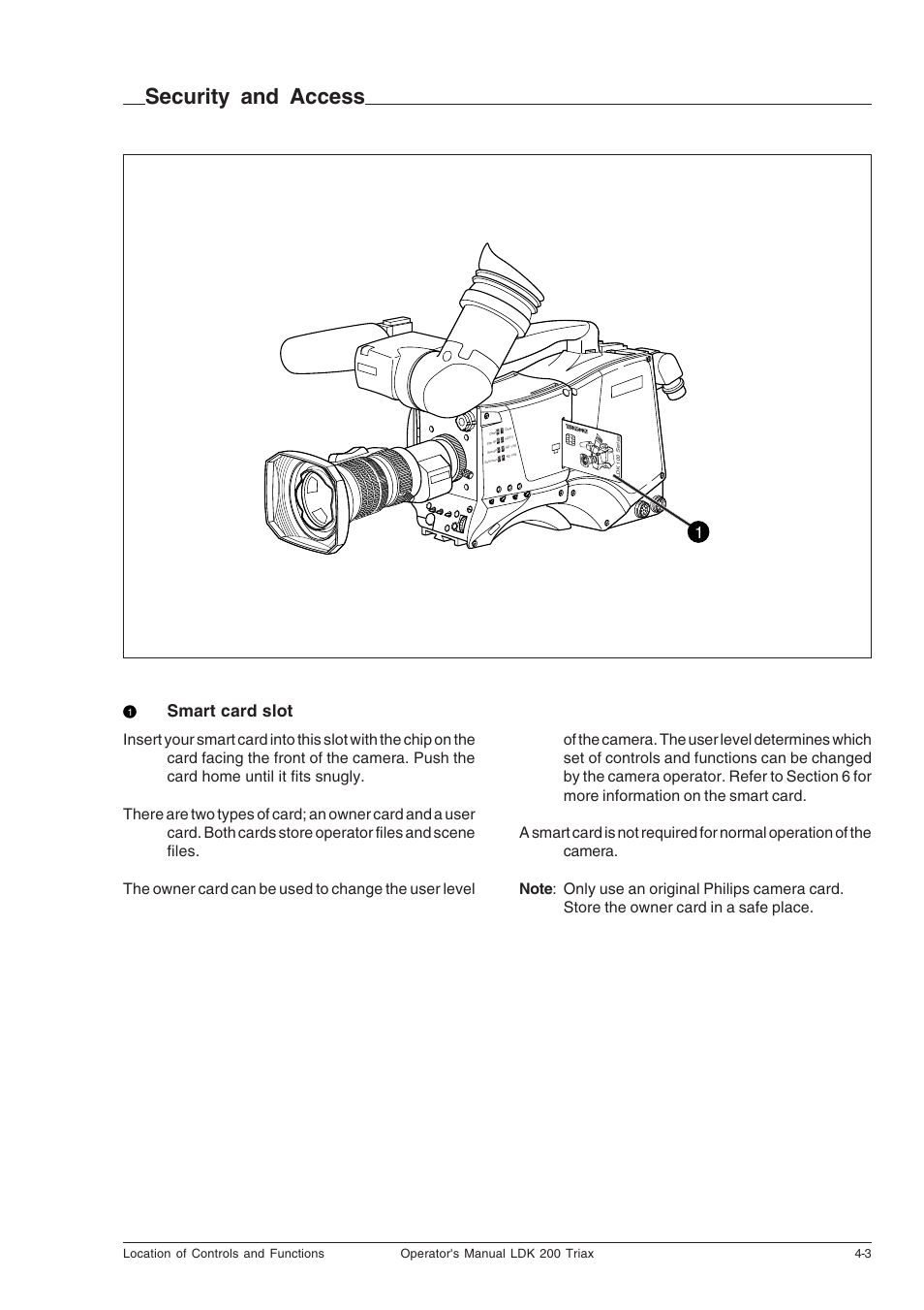 Security and access, Security and access -3, 1smart card slot | Technicolor - Thomson RP5430 User Manual | Page 27 / 72