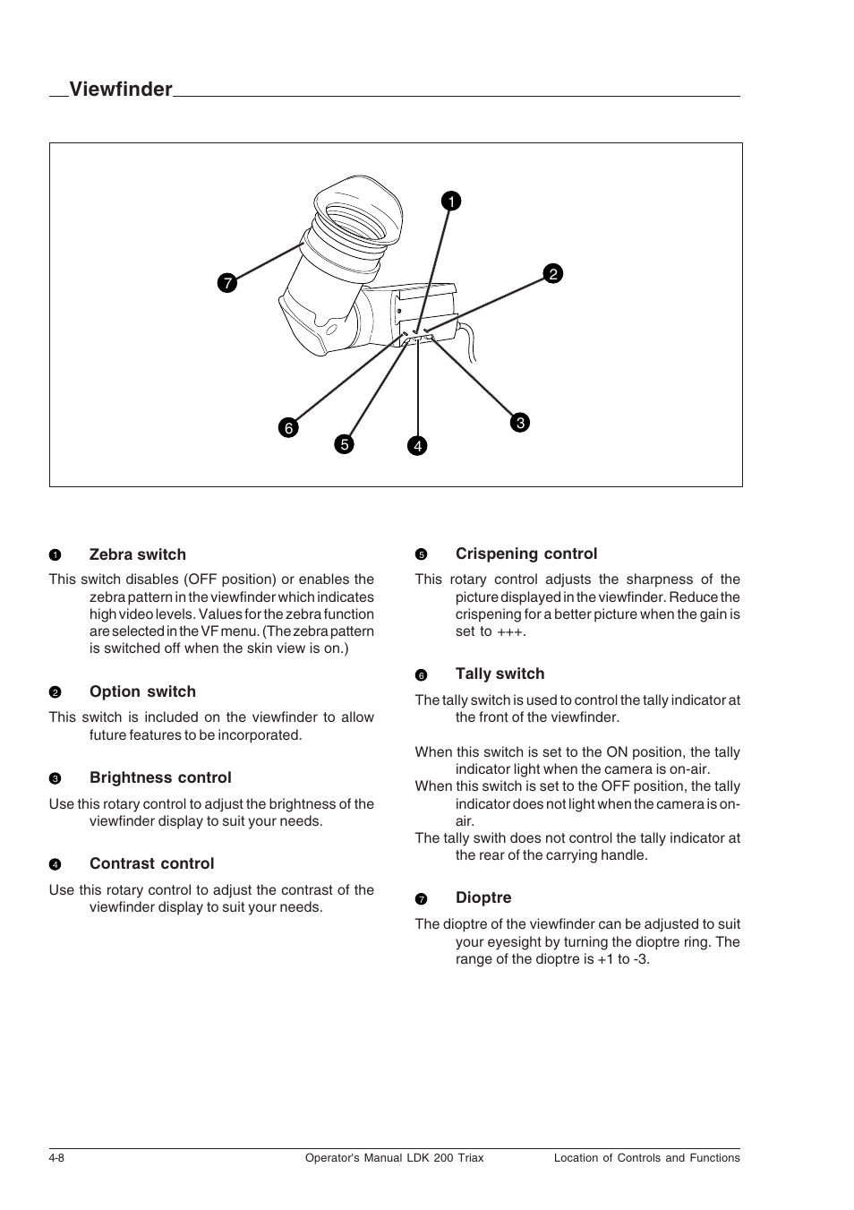 Viewfinder, Viewfinder -8 | Technicolor - Thomson RP5430 User Manual | Page 32 / 72