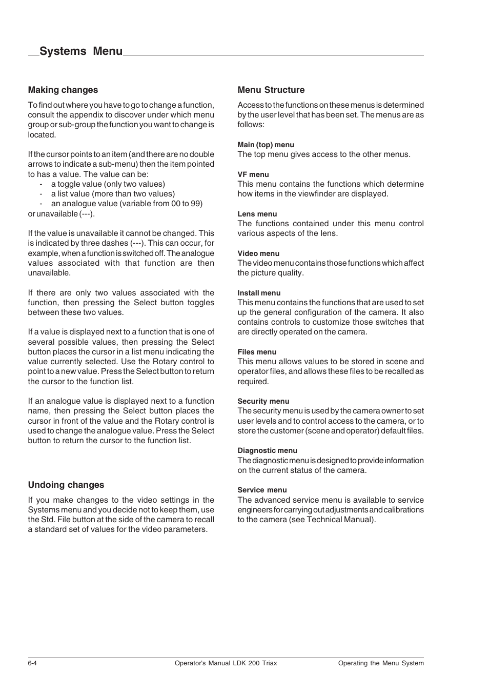 Systems menu | Technicolor - Thomson RP5430 User Manual | Page 50 / 72