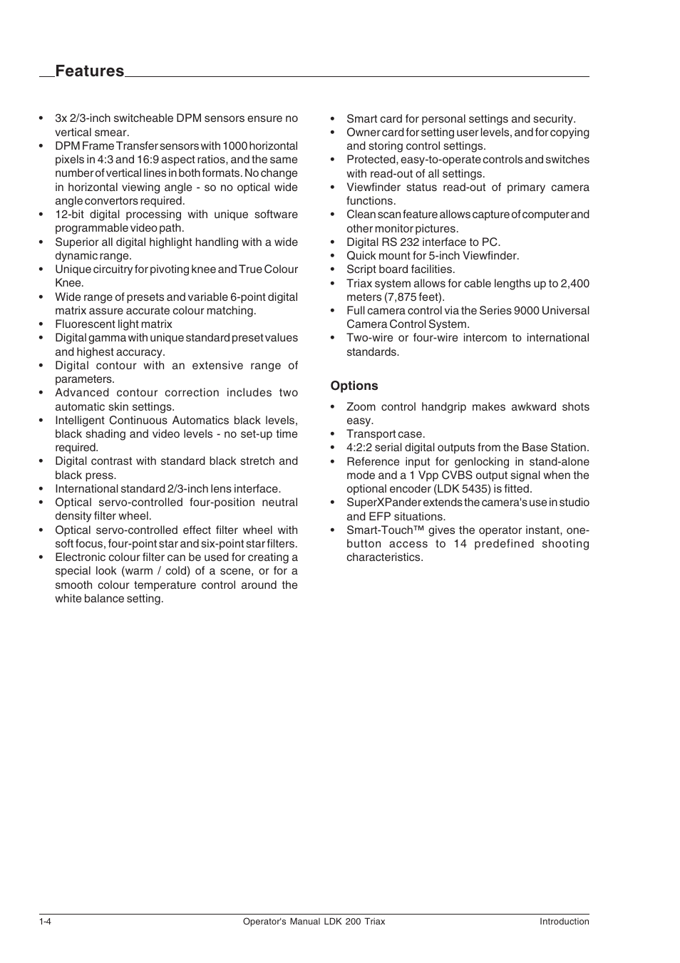 Features, Features -4 | Technicolor - Thomson RP5430 User Manual | Page 8 / 72