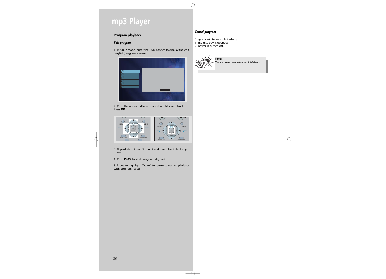 Mp3 player | Technicolor - Thomson Radio DPL930VD User Manual | Page 4 / 4