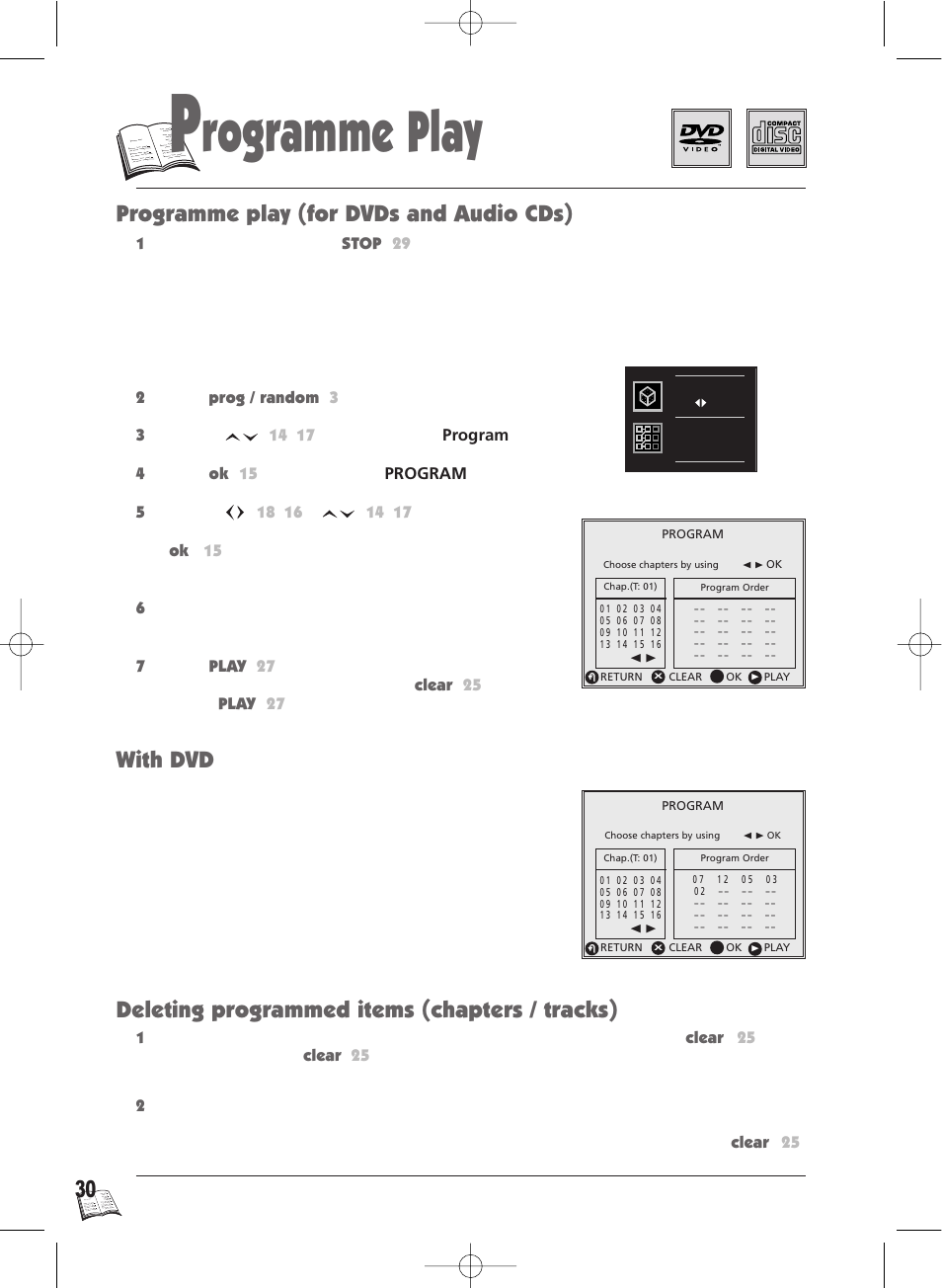 Rogramme play | Technicolor - Thomson Thomson Scenium DTH4500 User Manual | Page 30 / 51