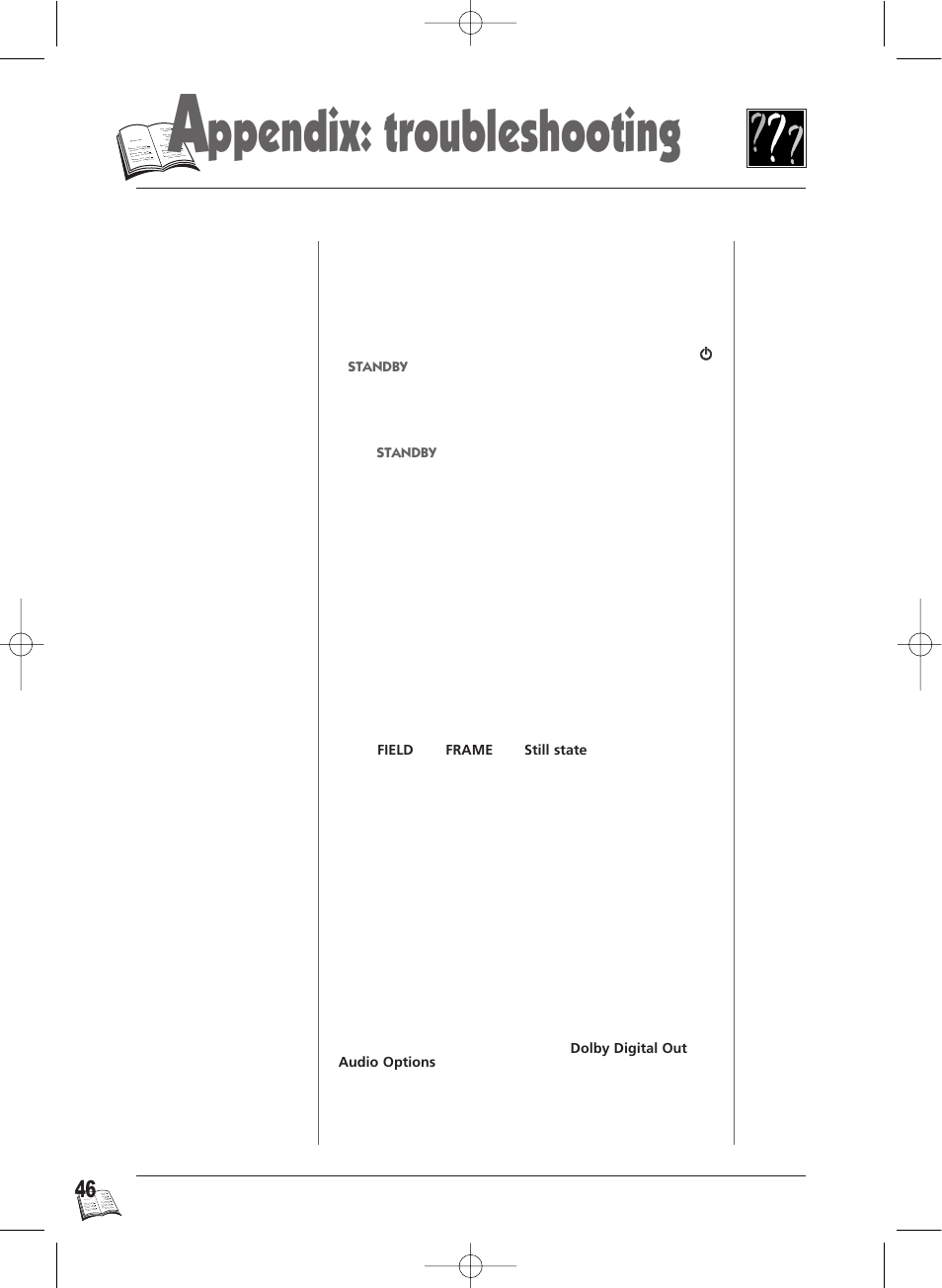 Ppendix: troubleshooting, Symptom page remedy | Technicolor - Thomson Thomson Scenium DTH4500 User Manual | Page 46 / 51