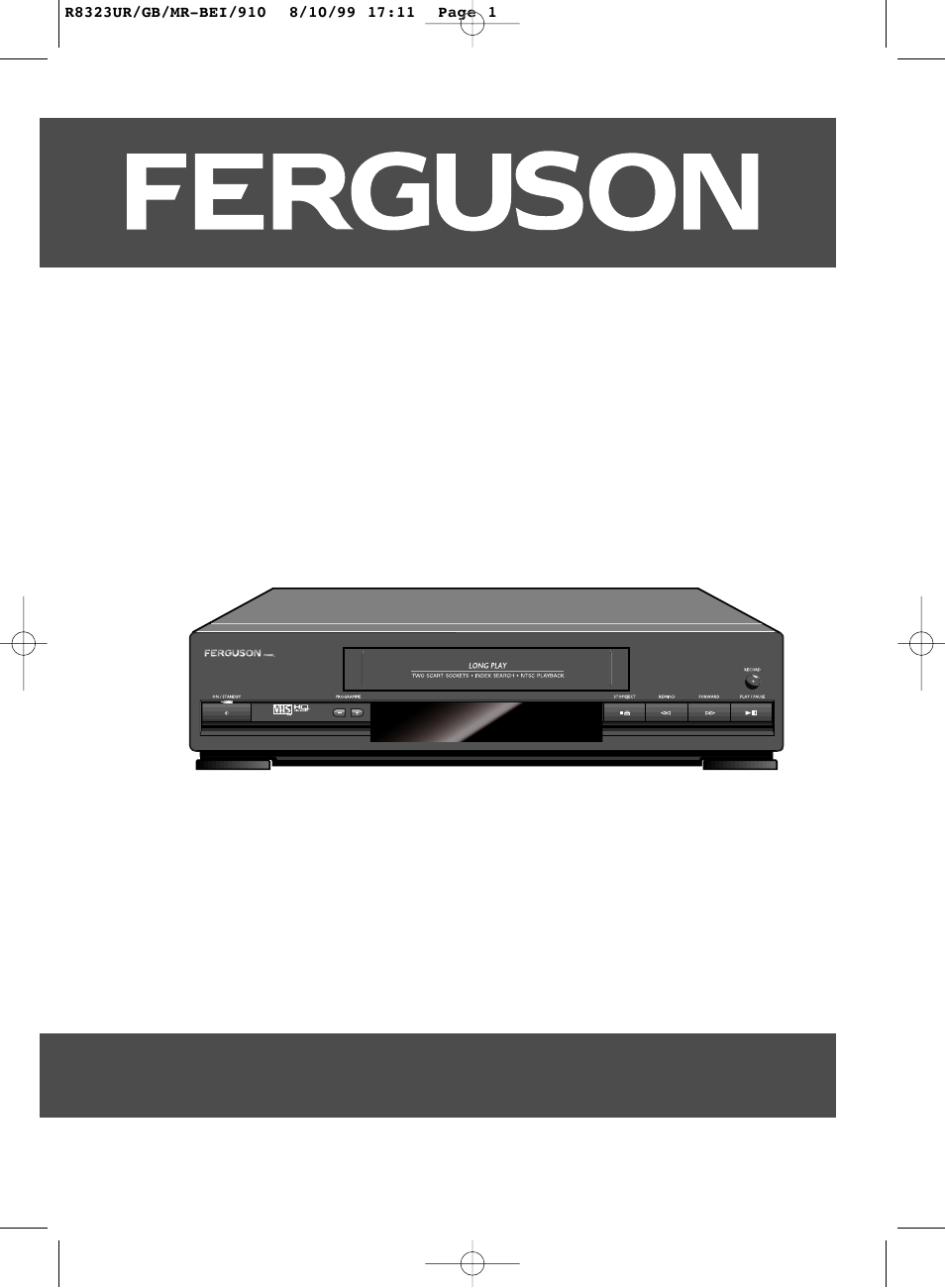 Technicolor - Thomson Ferguson FV 400 L User Manual | 20 pages