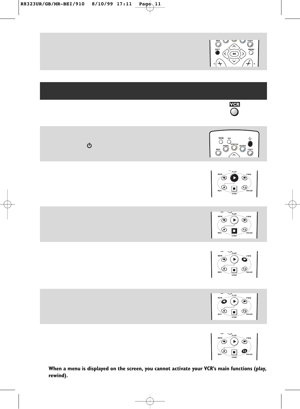 Operating basic vcr functions | Technicolor - Thomson Ferguson FV 400 L User Manual | Page 12 / 20