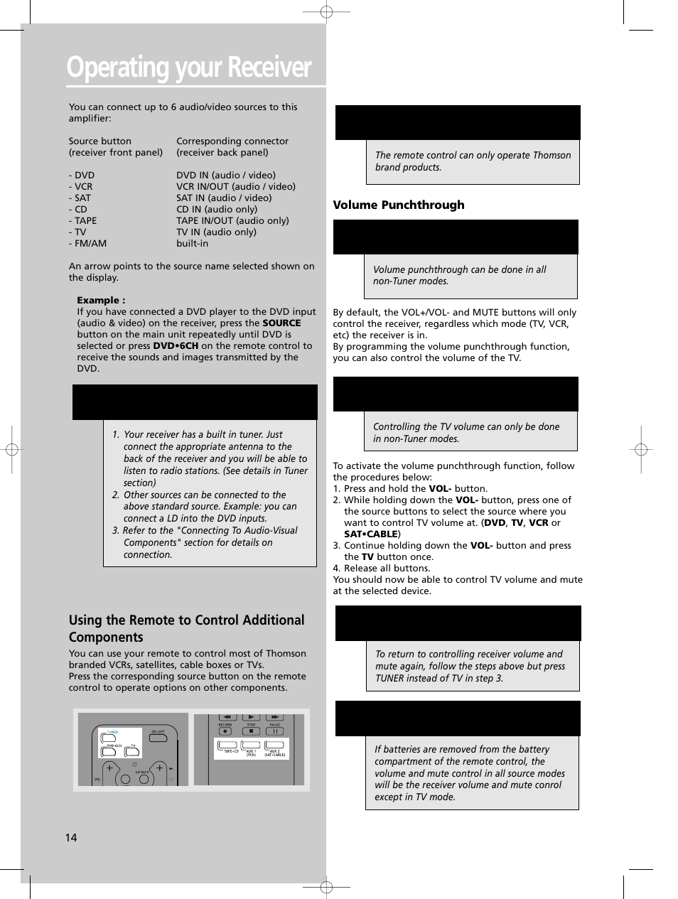 Operating your receiver, Hint | Technicolor - Thomson DPL680 User Manual | Page 17 / 28