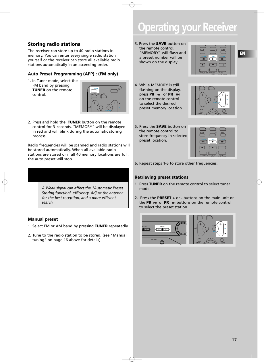 Operating your receiver | Technicolor - Thomson DPL680 User Manual | Page 20 / 28