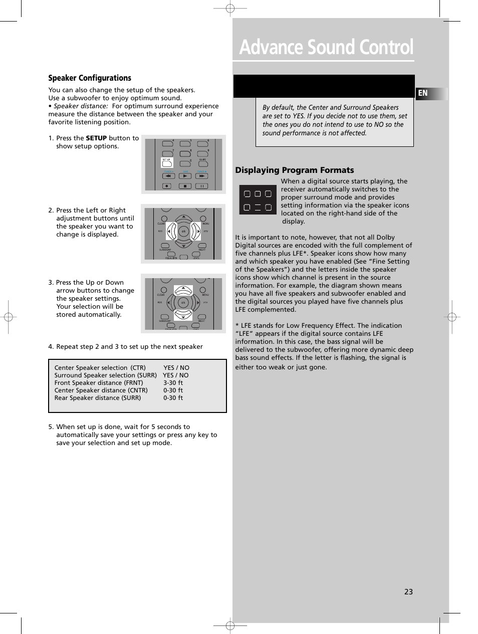 Advance sound control | Technicolor - Thomson DPL680 User Manual | Page 26 / 28