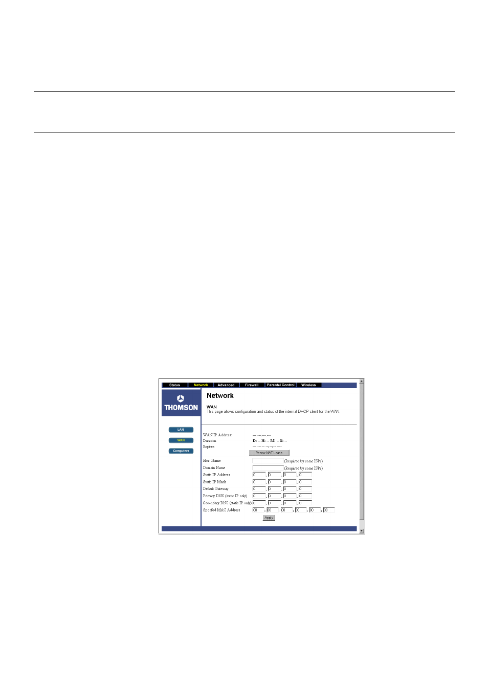 Chapter 3: advanced configuration | Technicolor - Thomson TCW710 User Manual | Page 44 / 81