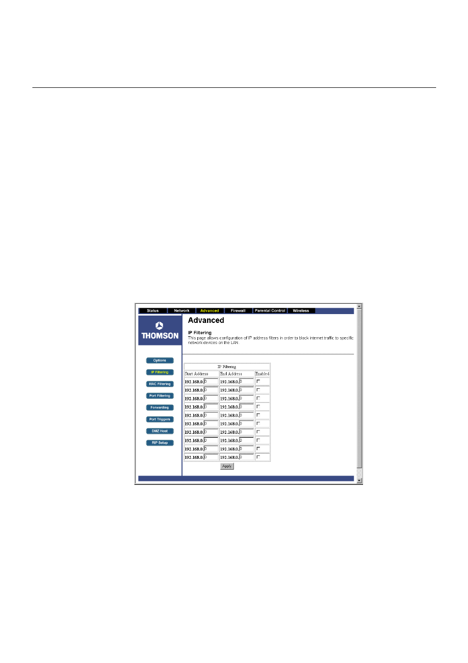 Chapter 3: advanced configuration | Technicolor - Thomson TCW710 User Manual | Page 48 / 81