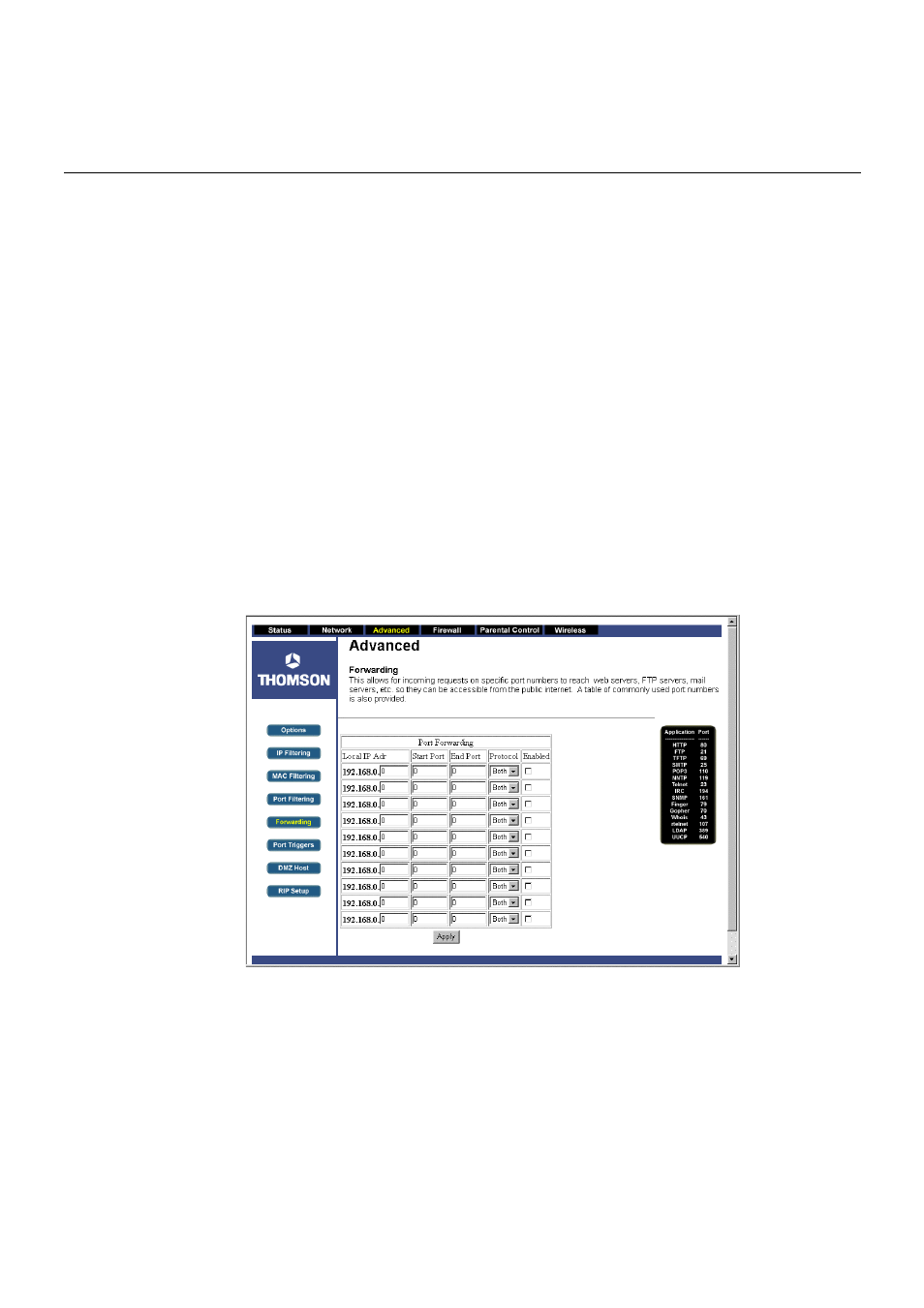 Chapter 3: advanced configuration | Technicolor - Thomson TCW710 User Manual | Page 51 / 81