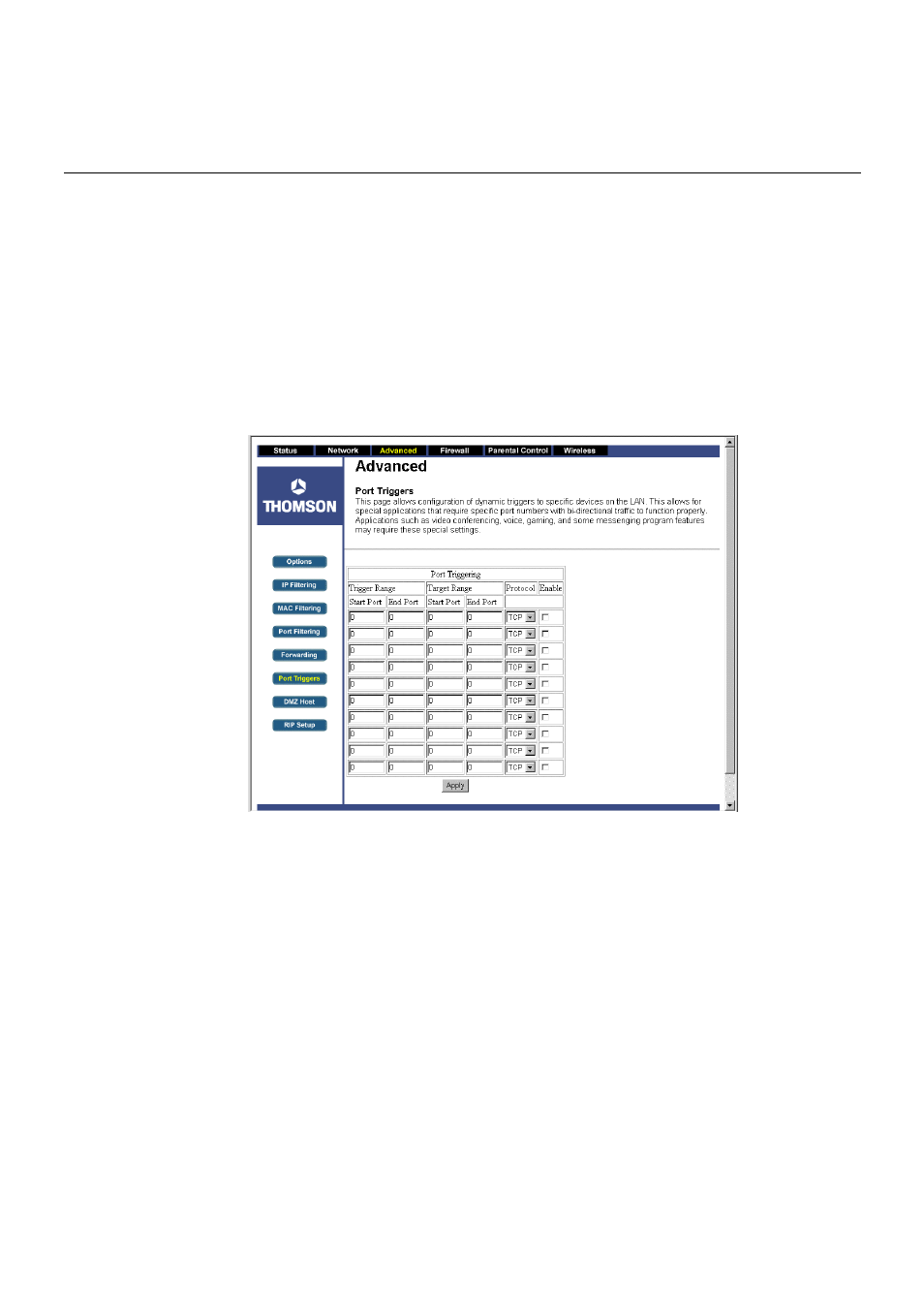 Chapter 3: advanced configuration | Technicolor - Thomson TCW710 User Manual | Page 52 / 81