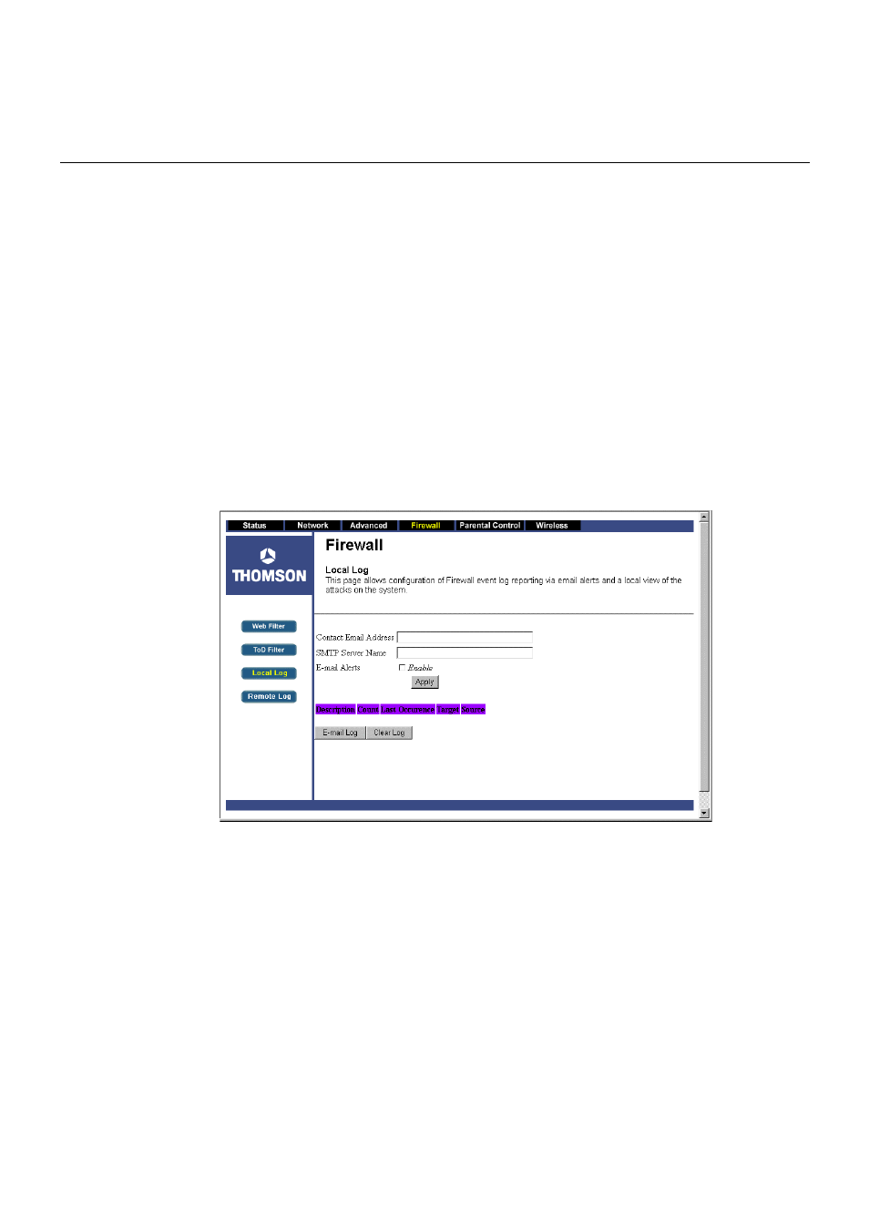 Chapter 3: advanced configuration | Technicolor - Thomson TCW710 User Manual | Page 59 / 81